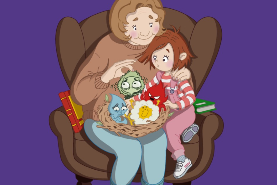 Emma, une petite fille curieuse, veut comprendre la peur et apprendre à la surmonter. Mamie Lulu lui propose des outils ludiques de gestion émotionnelle. Ensemble, elles explorent leurs imaginaires et inventent des contes où les personnages apprivoisent leurs peurs.