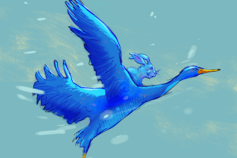 Bluedy, seul lapin bleu de la prairie, souffre de sa différence. Un jour, il rencontre un oiseau, bleu comme lui, qui l’emmène voir le Professeur. Grâce à lui, Bluedy découvre le rôle de l’ADN et comprend alors d’où vient la couleur de son pelage. Un spectacle de conte poétique sur la génétique, la différence et l’acceptation de soi.