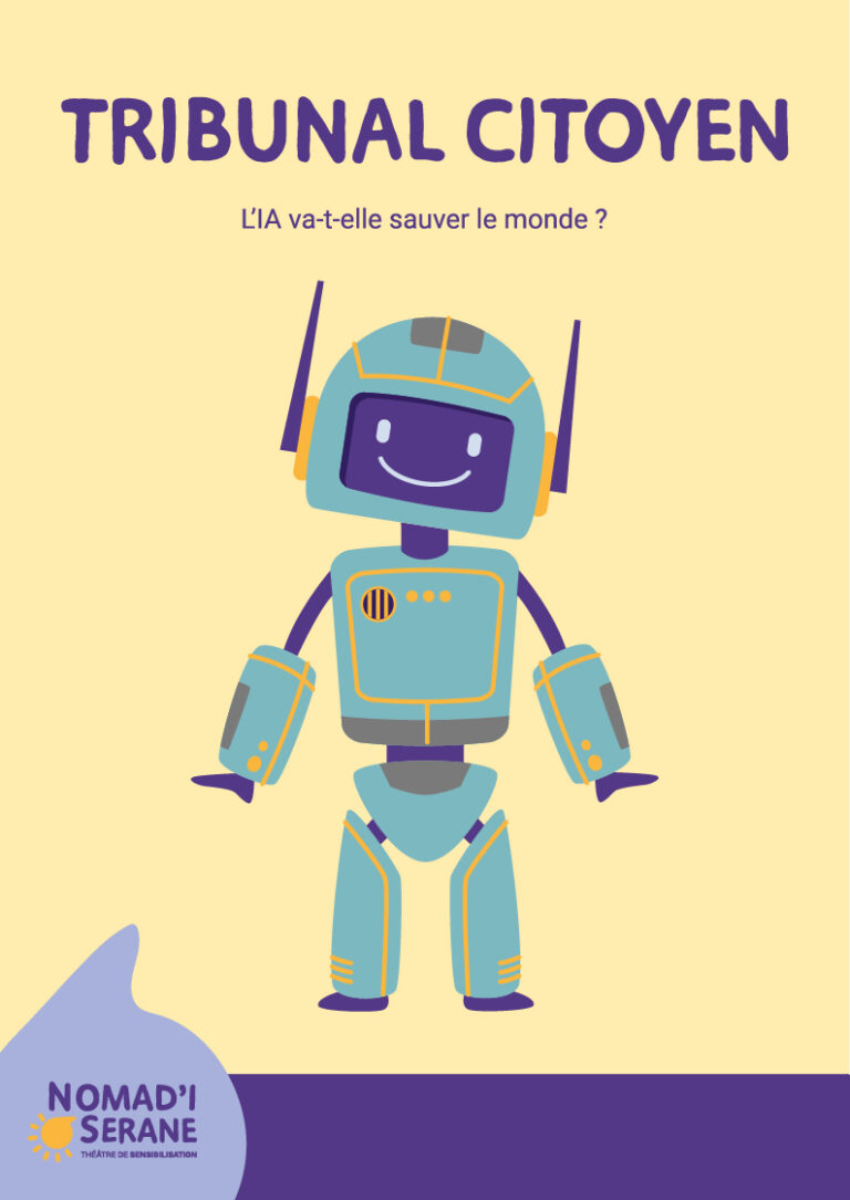 Un dispositif participatif pour comprendre et questionner l’intelligence artificielle. À travers 4 ateliers (quotidien, société, climat, éthique), les participant·es construisent leur réflexion puis prennent part à un tribunal citoyen pour débattre et rendre un verdict. Une expérience vivante pour développer l’esprit critique et la citoyenneté numérique.